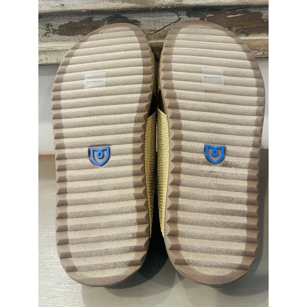 Rothys The Weekend Slide Sandals Size 5.5 Golden Sun Comfort Footbed Slip On - Picture 8 of 9